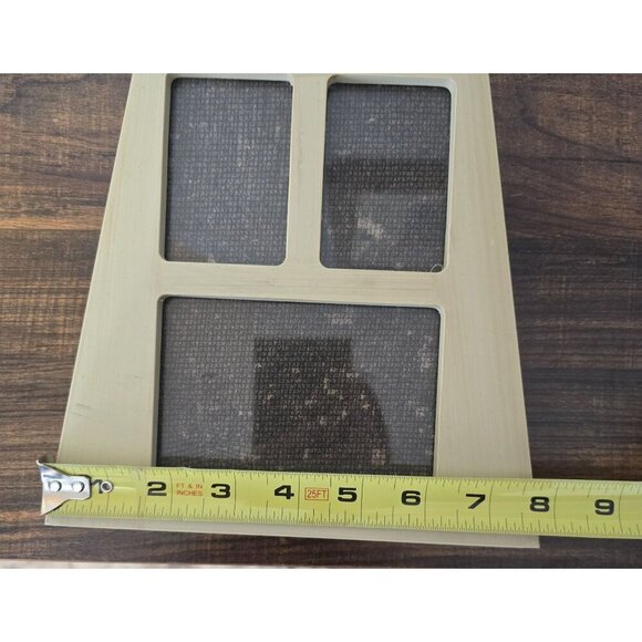 2 Beige Wooden Multi-Photo Slightly Distressed Frames Easel & Wall Mount Options - Picture 7 of 8